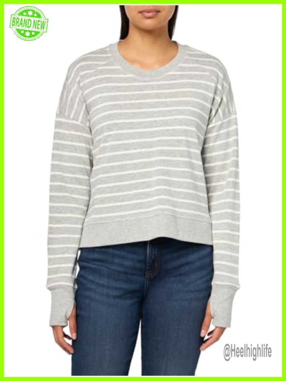 Sweaty Betty After Class Longline Crewneck Sweatshirt with Side Slit
